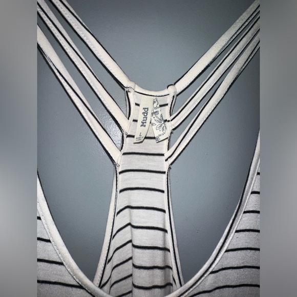 Stripped and Floral Maxi Dress - Picture 6 of 7